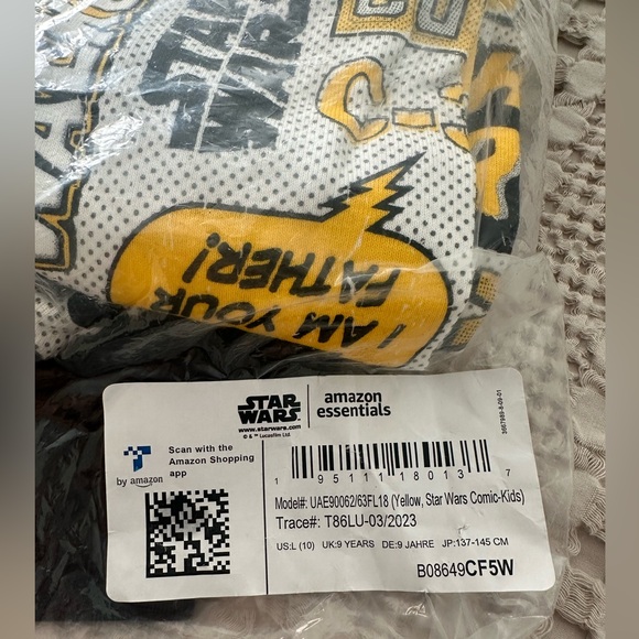 Star wars Amazon Essentials Boys and Toddlers' Flannel Pajama Sleep Sets - Picture 6 of 6